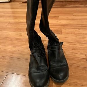 Tall black boots